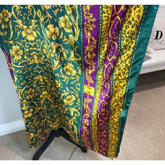 Winlar Kaftan Green Gold Purple One Size - Picture 4 of 13